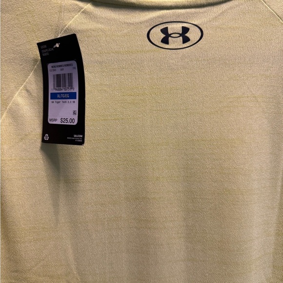 Under Armour Men's Bright Yellow Short Sleeve Tee. NWT - Picture 4 of 5